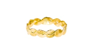 Italian 14kt Yellow Gold Twist Ring