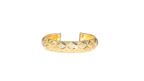 14kt Yellow Gold Diamond-Cut Adjustable Toe Ring