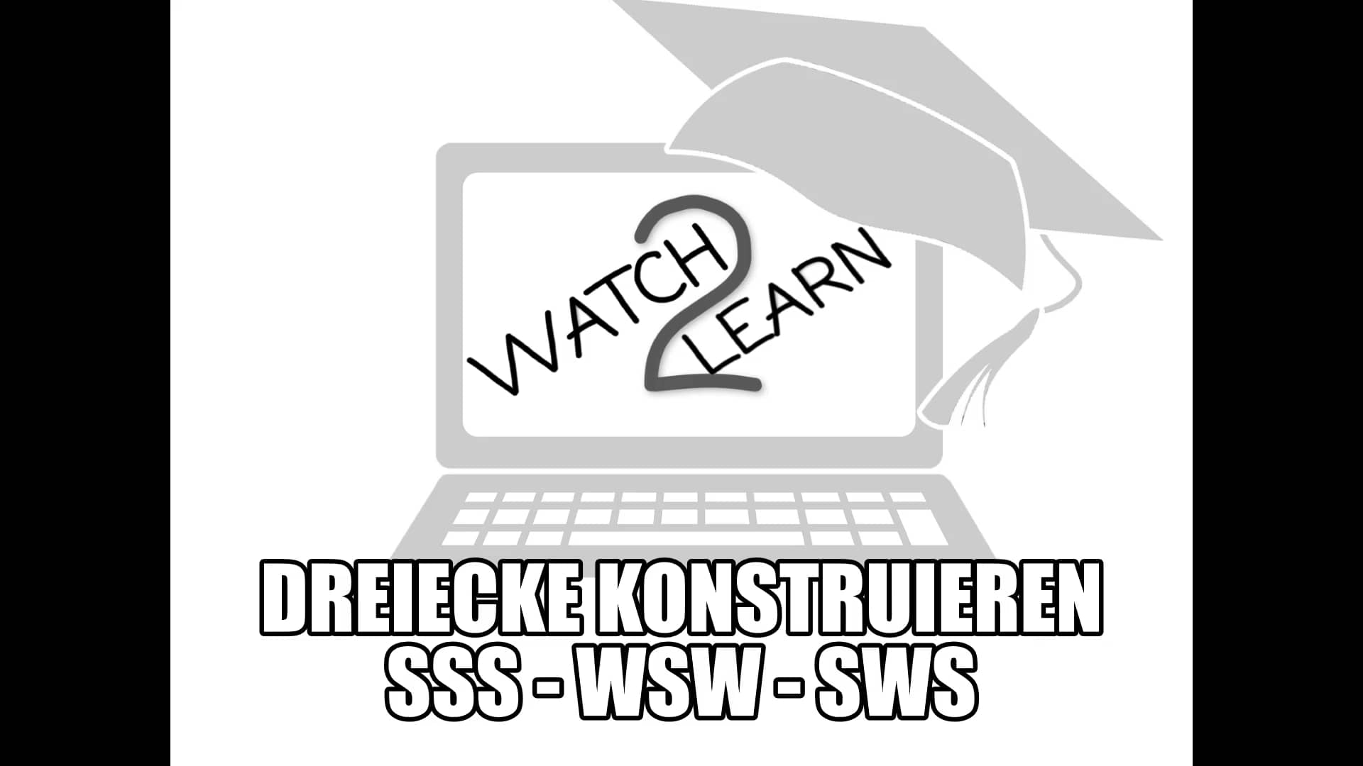 Dreiecke konstruieren SSS WSW SWS on Vimeo