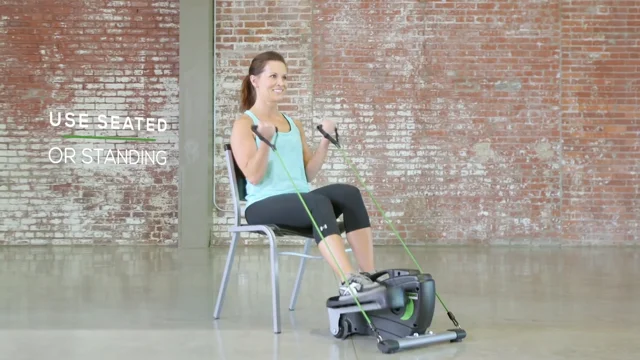 Inmotion compact elliptical with resistance online bands