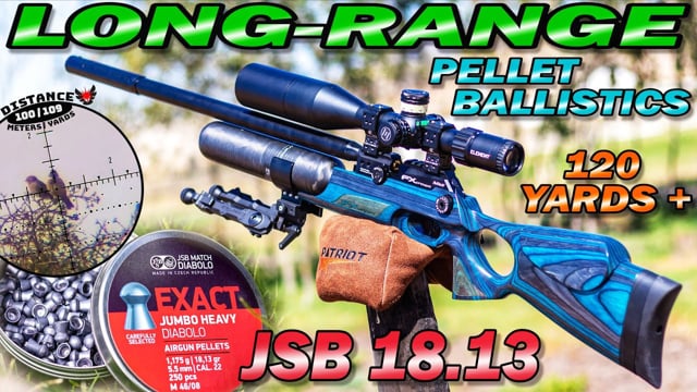 Long-Range Pellet Ballistics | FX Crown MKII | JSB 18.13gr | Airgun ...