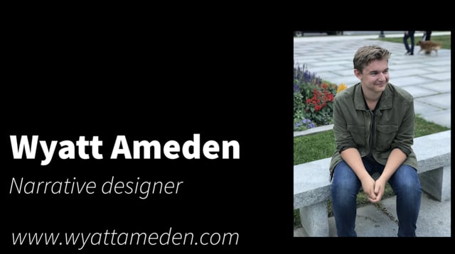 Vimeo video thumbnail for Graduate Reel (Wyatt Ameden)