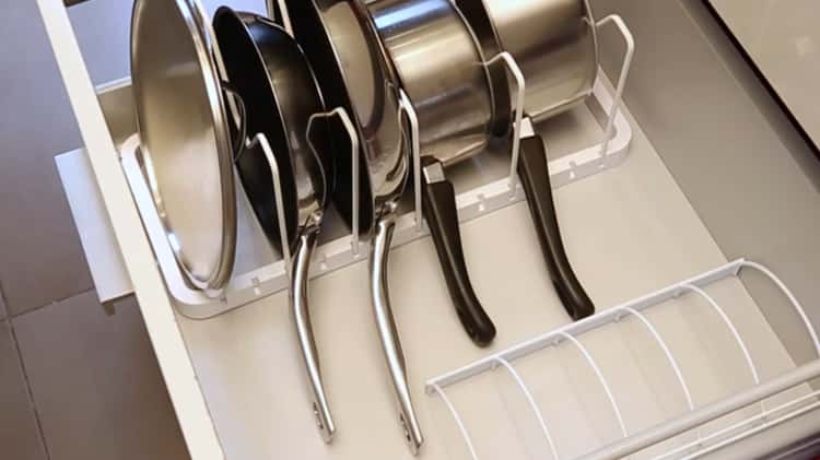 5 façons de ranger ses couvercles de casserole - M6
