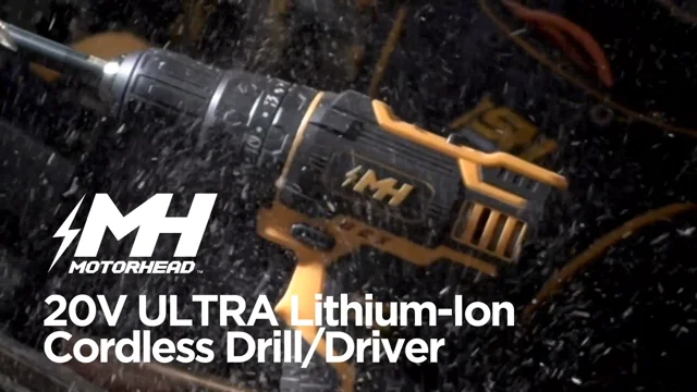 20V ULTRA Li-Ion Cordless Drill Driver – MOTORHEAD & STEELHEAD Tools