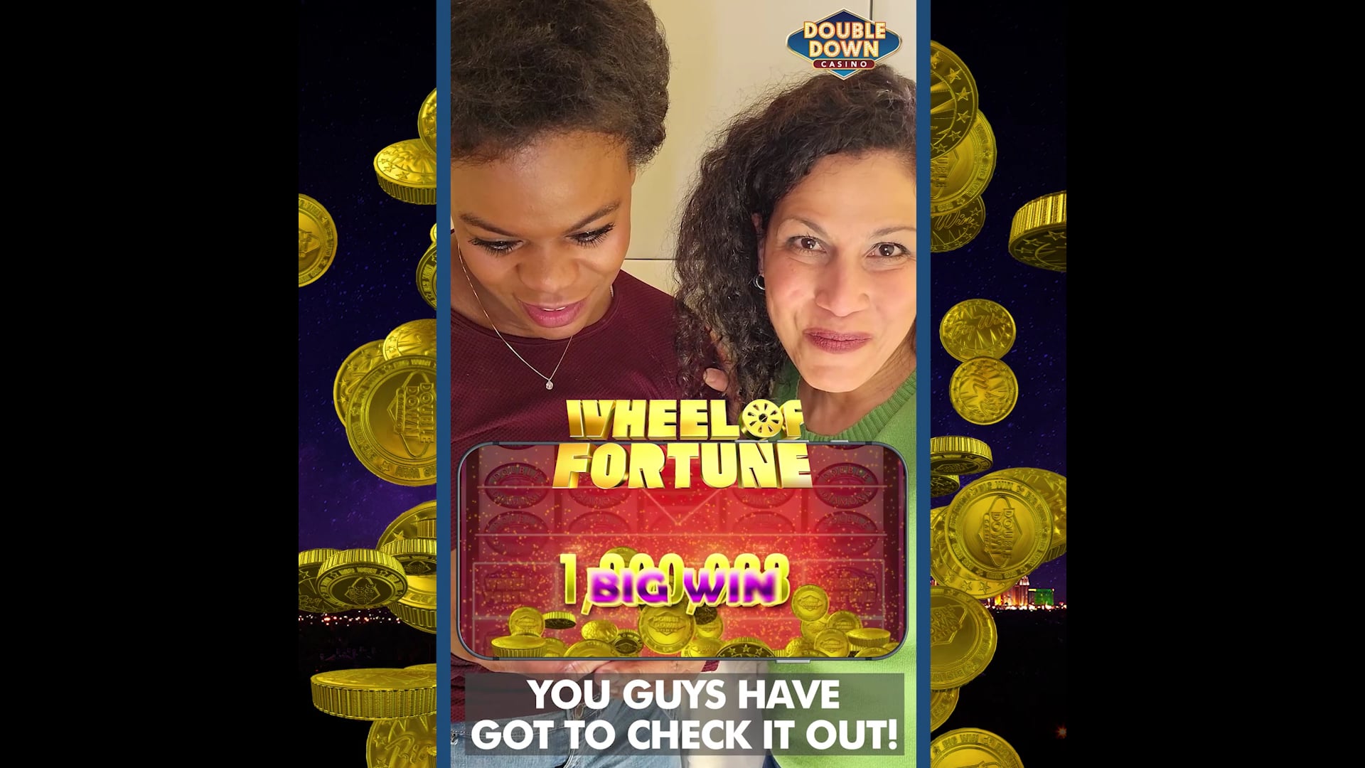 Short-form Ad: Double Down Interactive "2-Player Wins" - Standard UGC