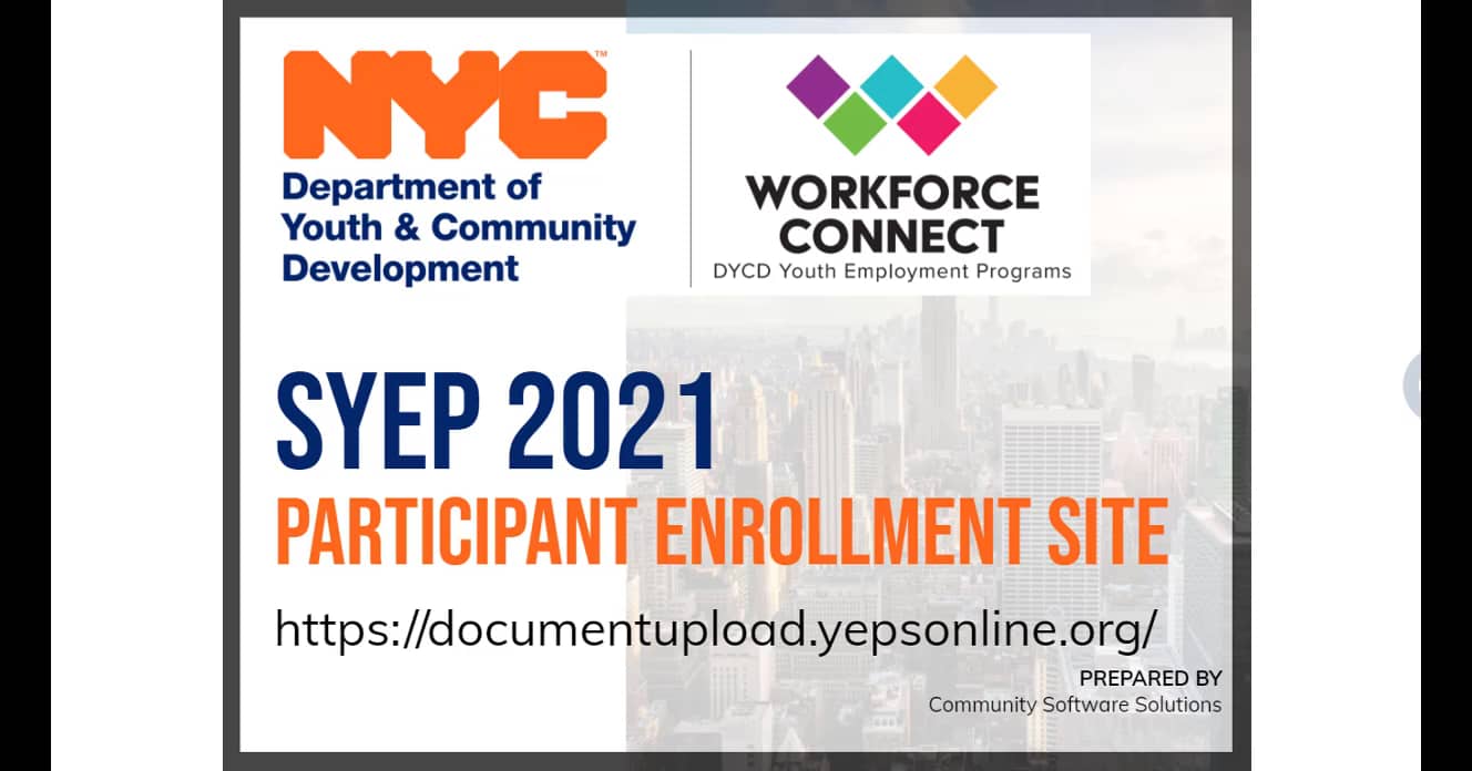 NYC SYEP Participant Enrollment Site on Vimeo