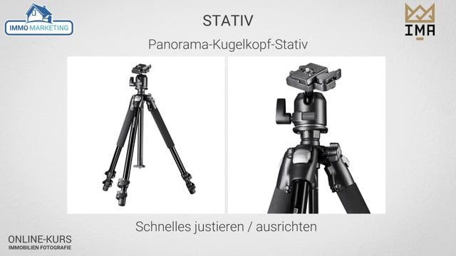 1.3 Equipment: Stativ