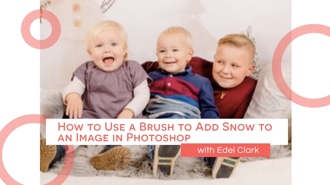 How to Use a Brush to Add Snow to an Image in Photoshop with Edel!
