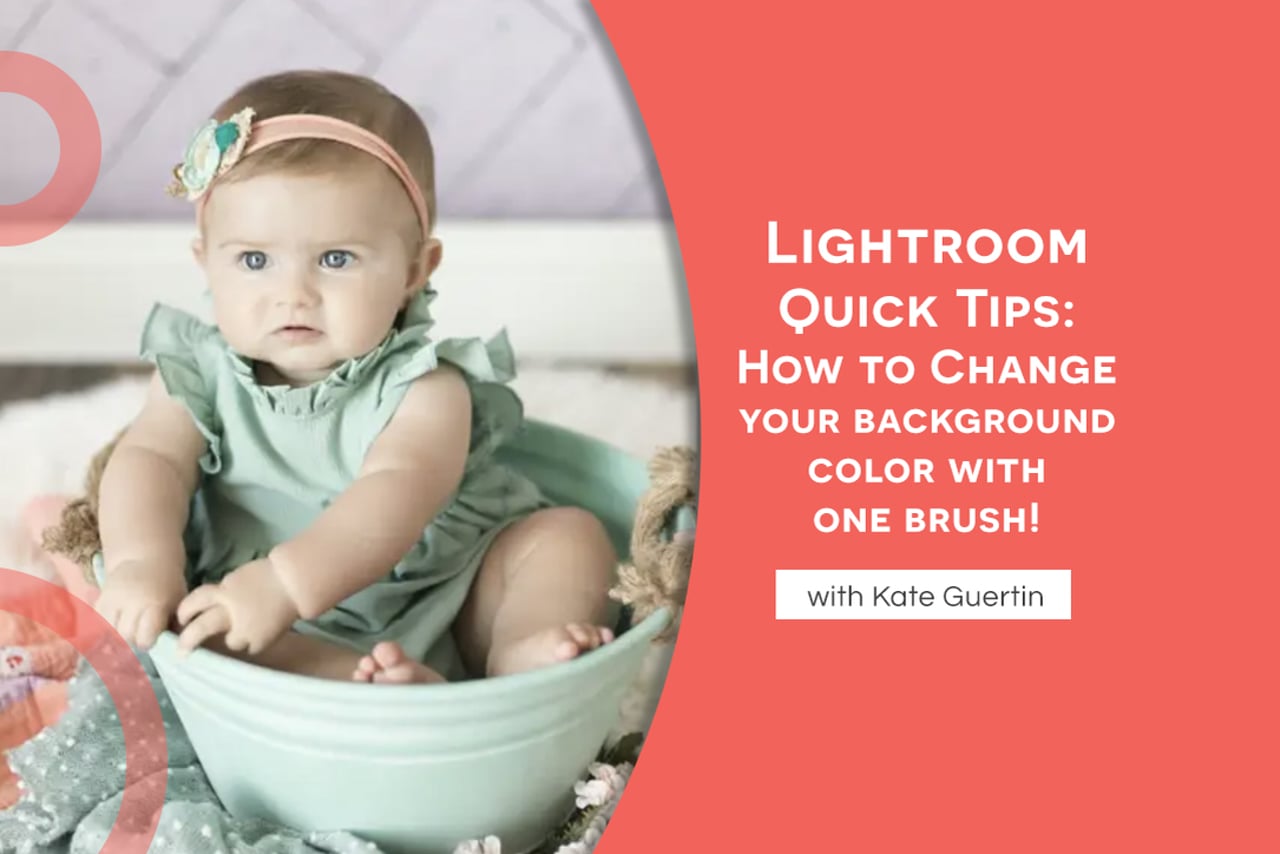 Lightroom Quick Tips: How to change your background color with one brush!