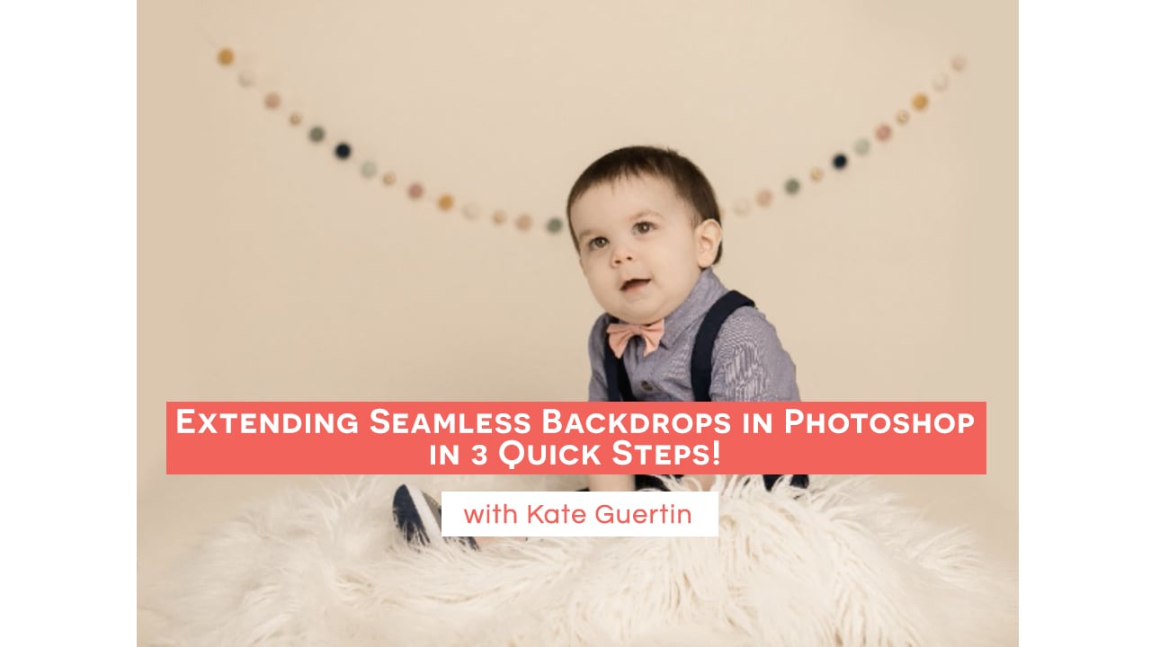 Extending Seamless Backdrops in Photoshop in 3 Quick Steps!