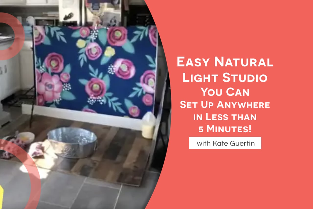 Easy Natural Light Studio You Can Set Up ANYWHERE in Less Than 5 Minutes!