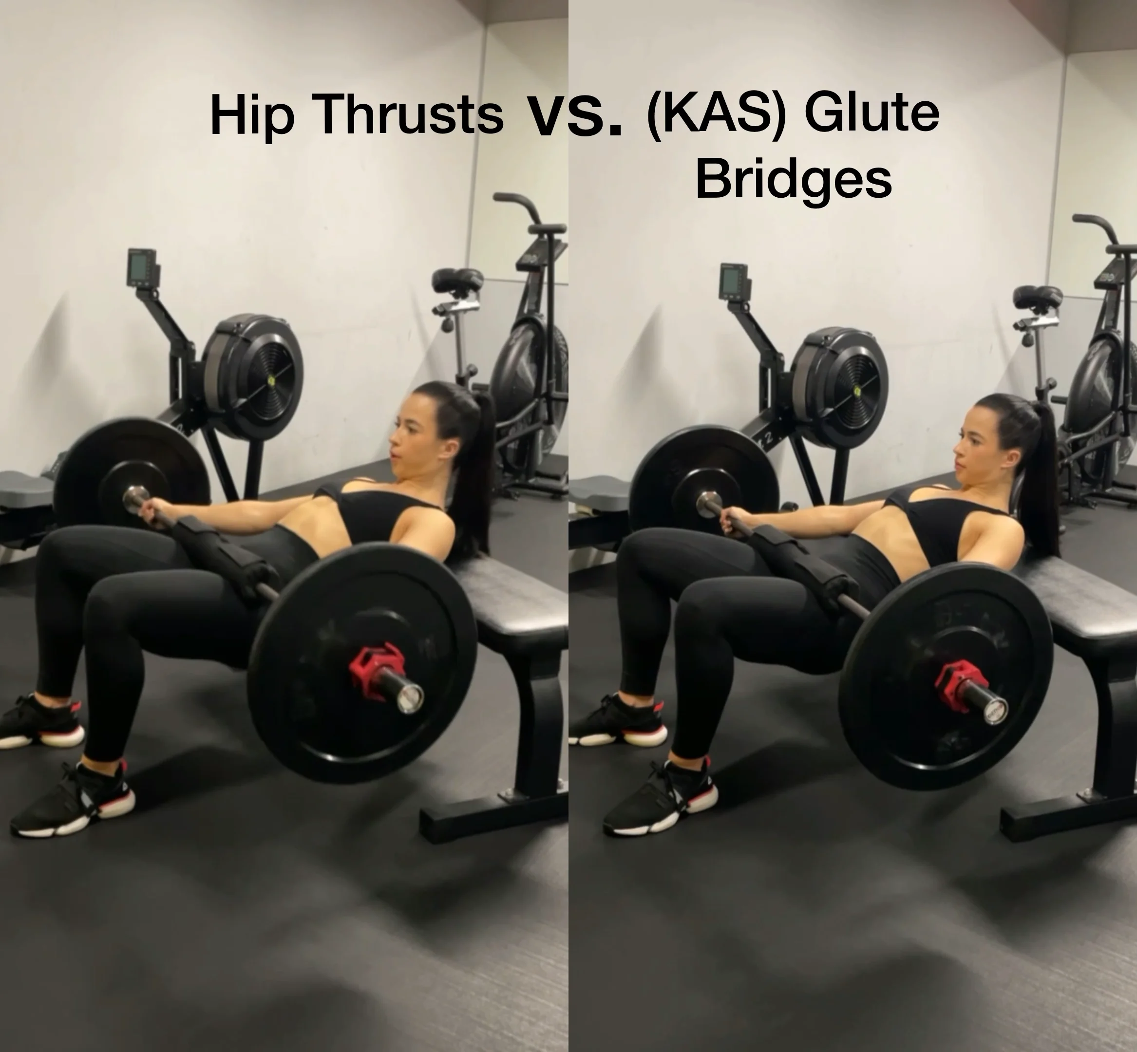 barbell hip thrust vs glute bridge