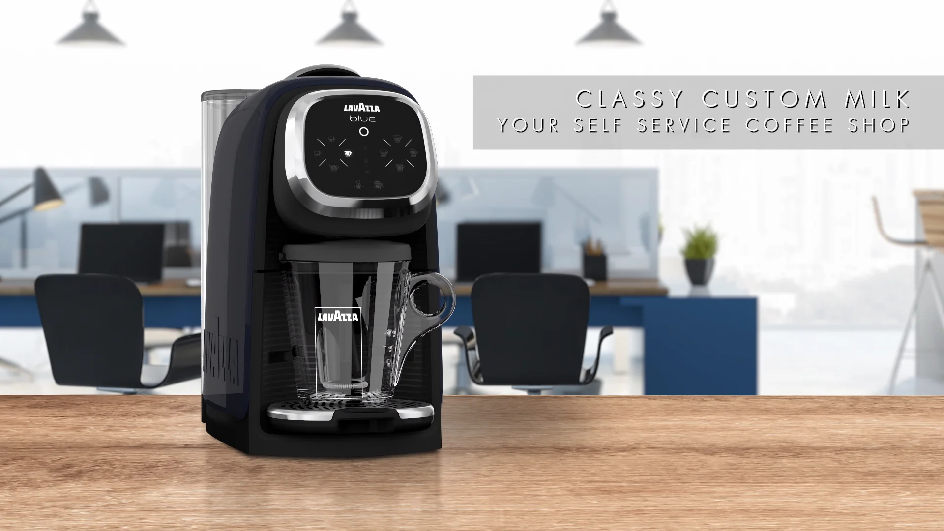 Lavazza Blue LB900 coffee machine and milk frother on Vimeo