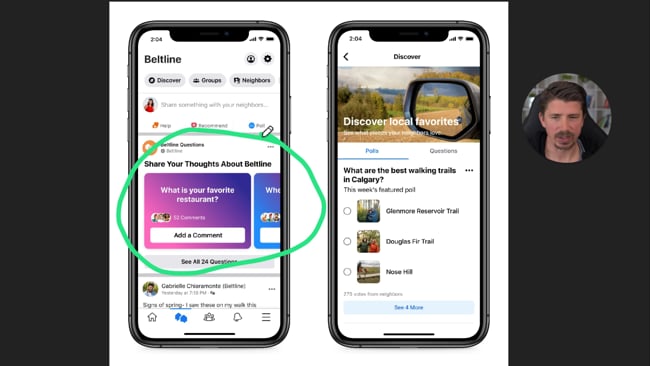 Neue FB Funktion für lokale Interessenten zu finden