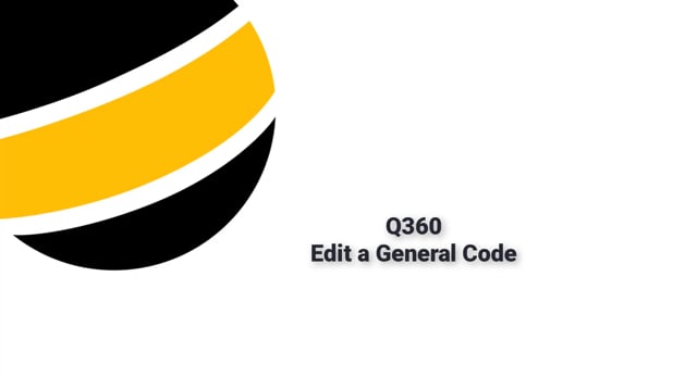 Edit a General Code