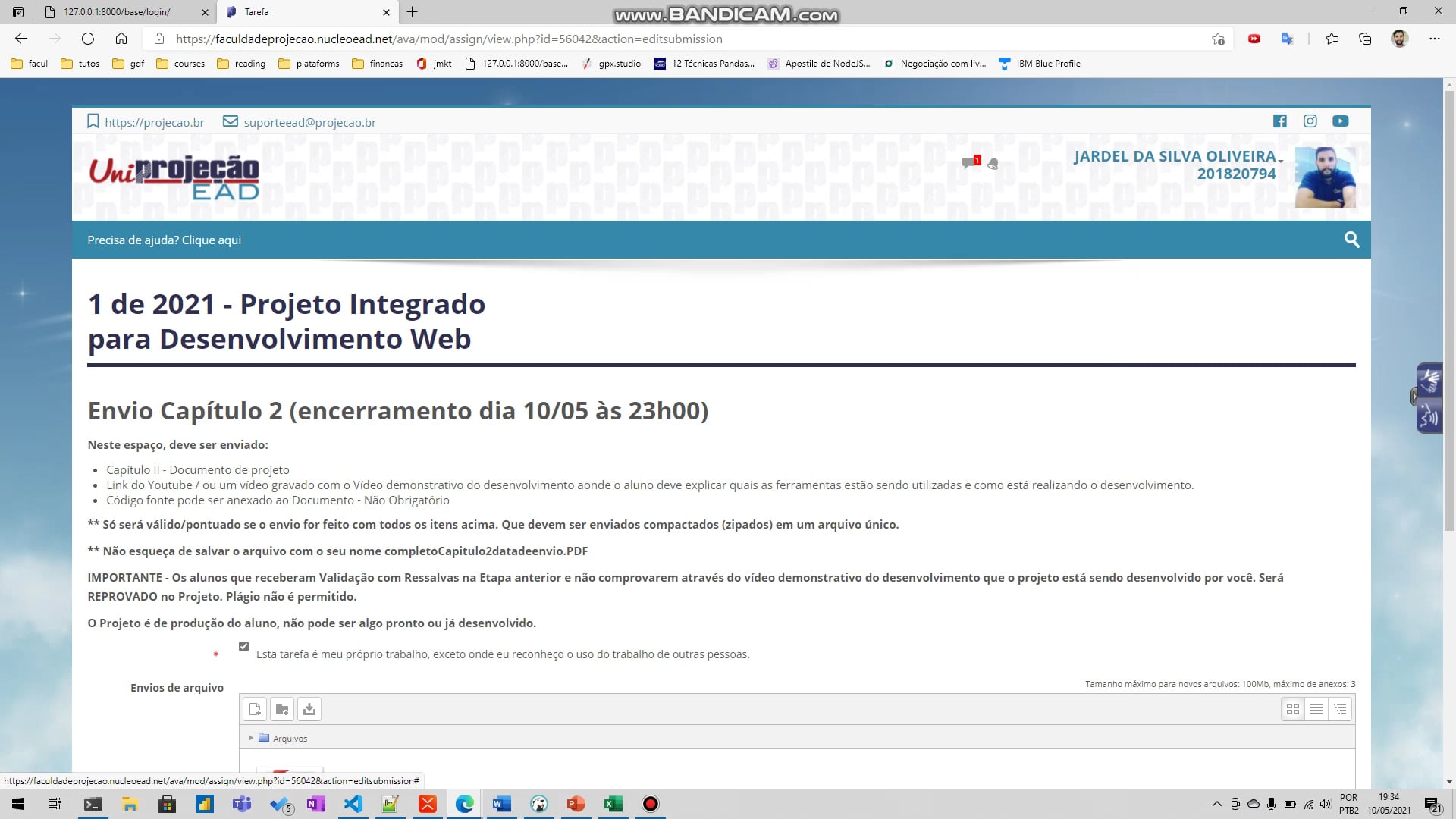 Projeto Integrado para Desenvolvimento Web on Vimeo
