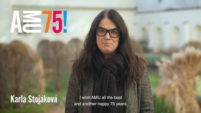 Karla Stojáková působí na Katedře produkce FAMU a zároveň je také úspěšnou producentkou. Karla Stojáková působí na Katedře produkce FAMU a zároveň je také úspěšnou producentkou. AMU mimo jiné přeje spoustu šťastných studentů i pedagogů.