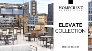 Homecrest Outdoor Living Customizable Elevate Mesh Aluminum Outdoor Balcony Stool