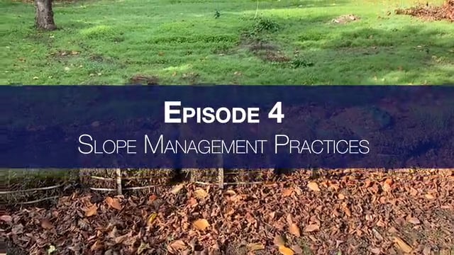 Wet Season Erosion and Sediment Control Practices for Growers Episode 4: Slope Management Practices