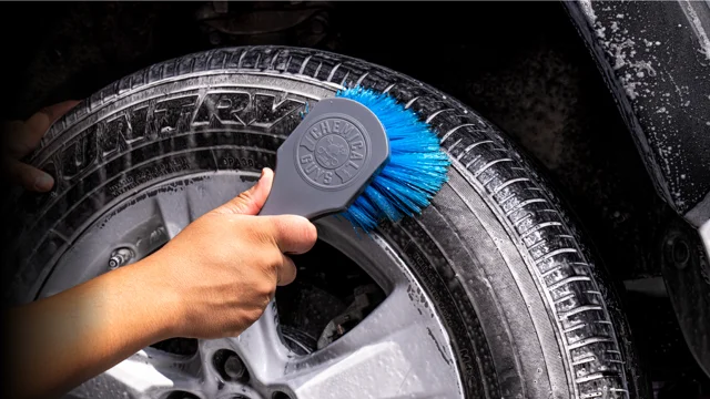 Chemical Guys Big Blue Stiffy Heavy Duty Tire Brush – Planet Car Care