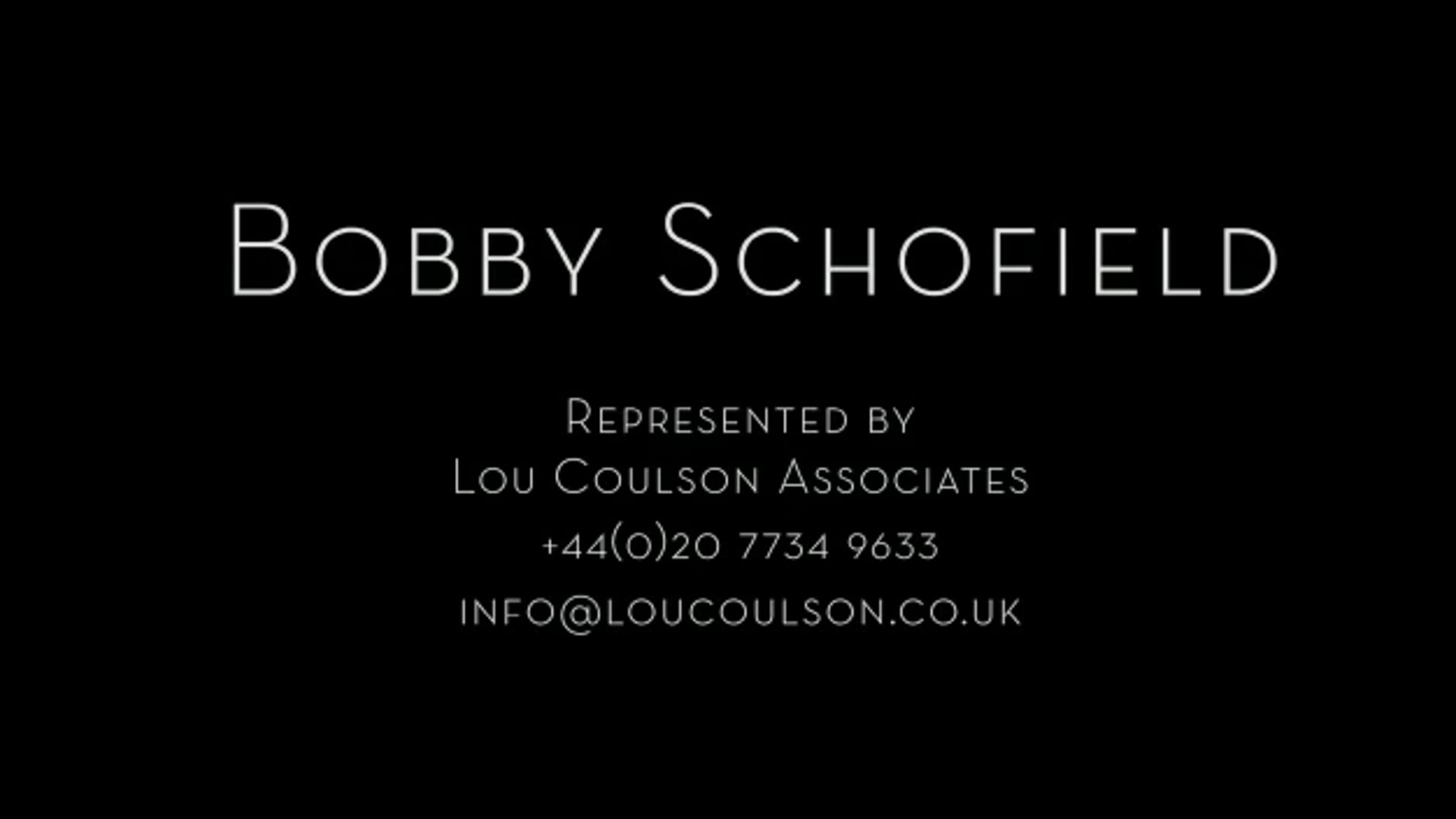 Bobby Schofield