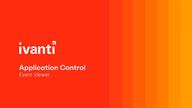 Application Control - Event Viewer