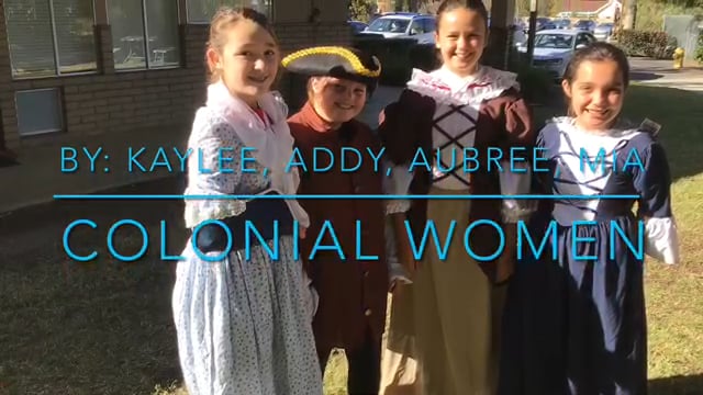 Kaylee-Addy-Aubree-Mia - Colonial Women