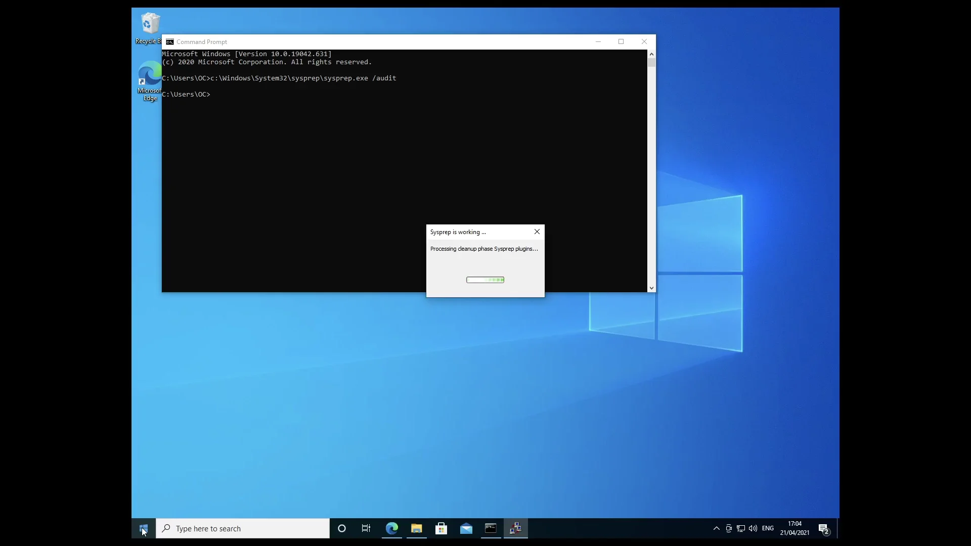 Generalize an Image of Windows 10 - OpenClassrooms