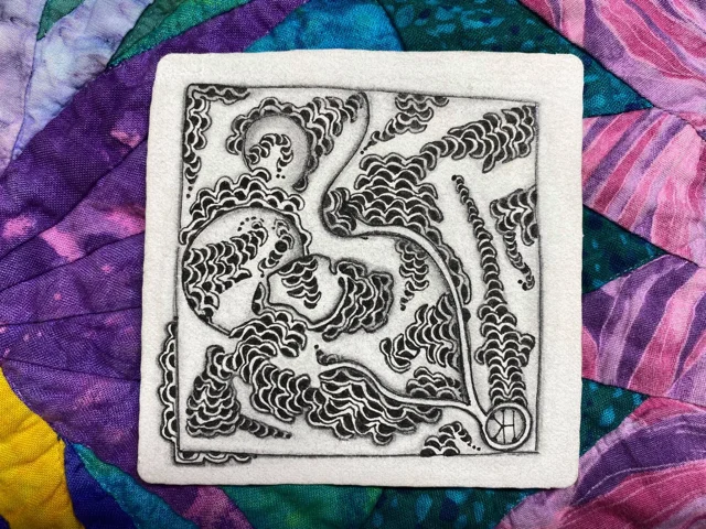 Time for Tangling: Classic Zentangle® Tile - Echoism, Diva Dance Rock'n  Roll, Betweed, Paradox, Tripoli, Cadent & Pokeroot