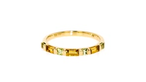 30 ct. t.w. Citrine and .20 ct. t.w. Peridot Ring in 14kt Yellow Gold