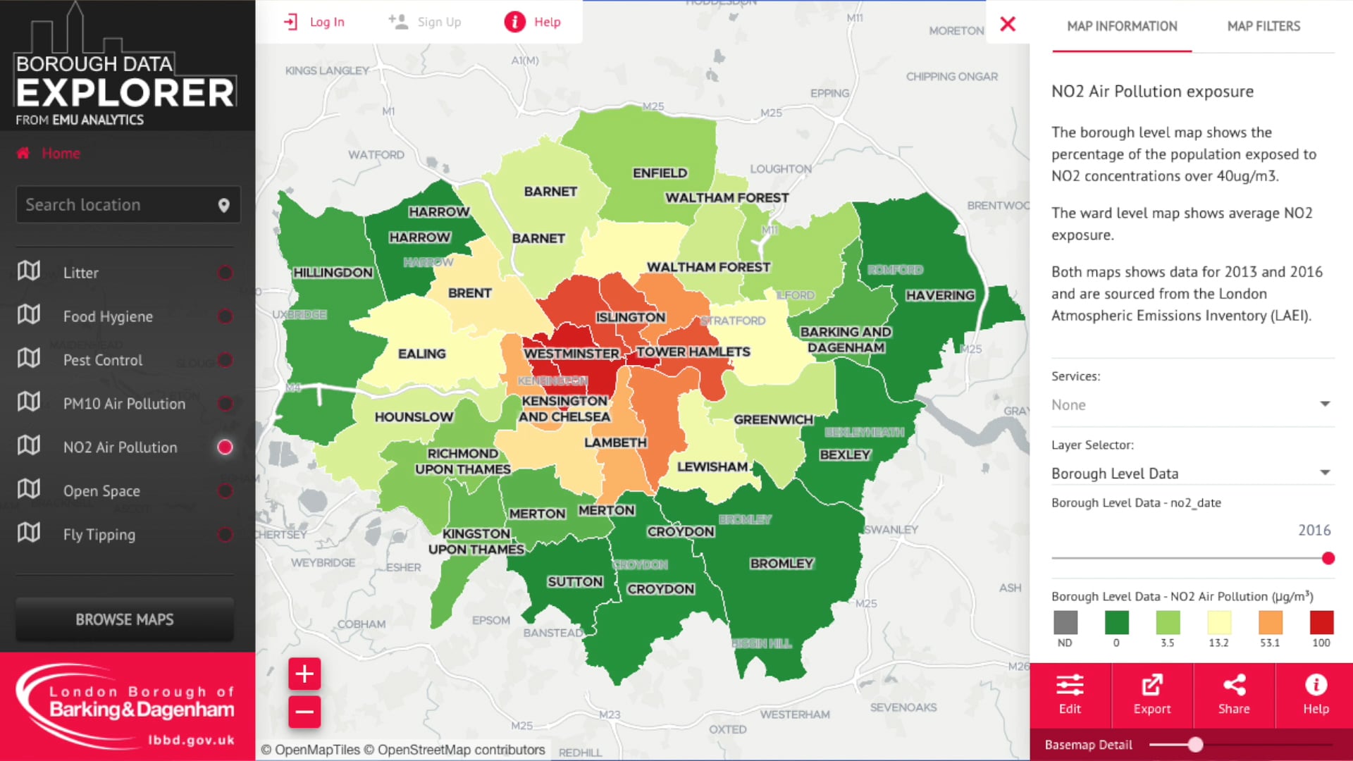 Lambeth Air Quality Explorer by Emu Analytics on Vimeo