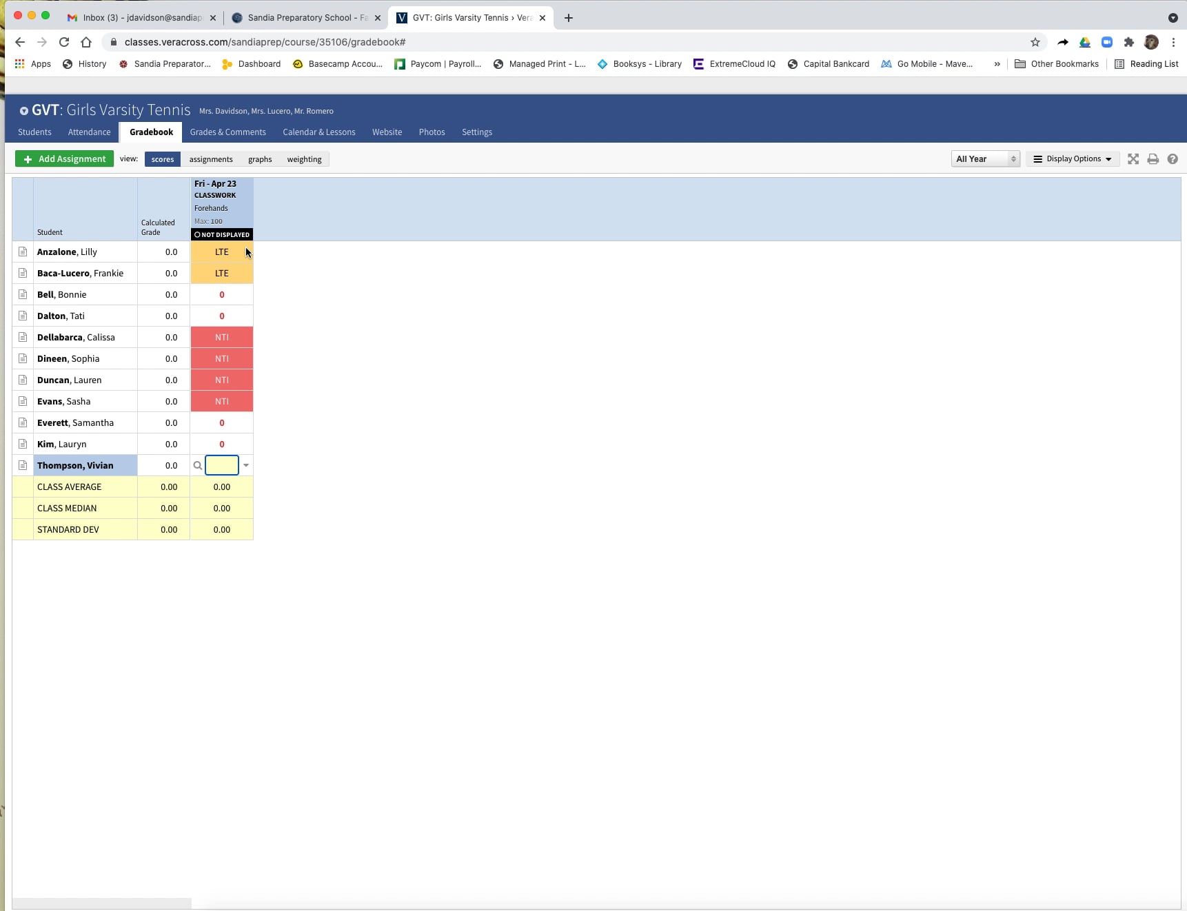 Quick grade enter on Vimeo