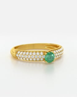 Vidéo: Bague Or Jaune Saphir et diamants 1.978grs