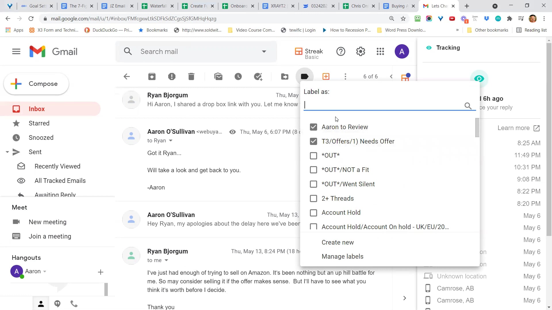 Gmail Tapper Training Walkthrough on Vimeo