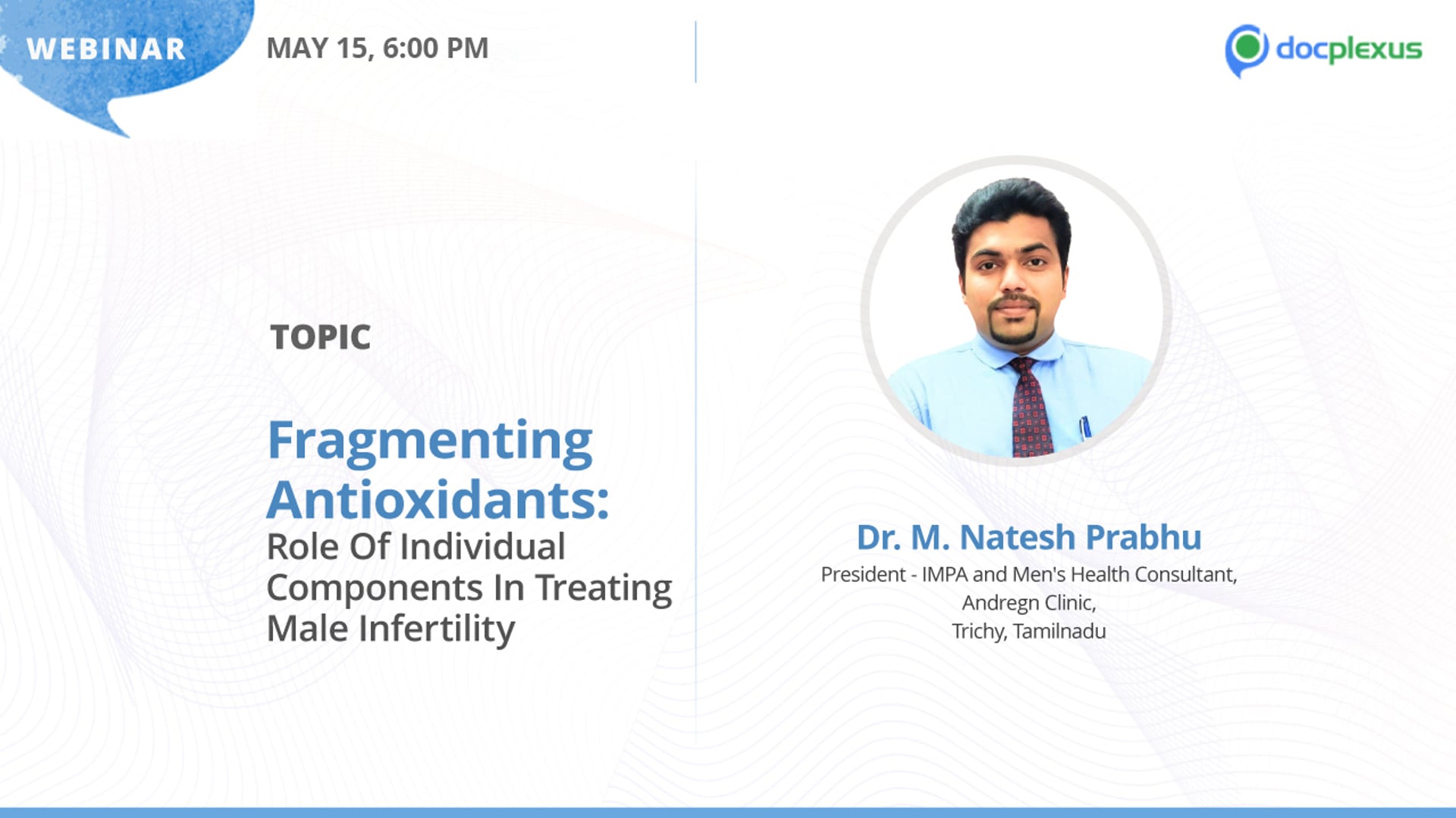 Fragmenting Antioxidants: Role of Individual Components in Treating Male Infertility