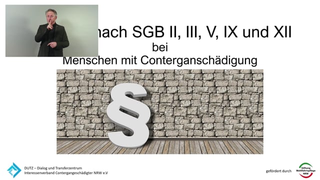 Antraege nach SGB II, III,V IX und XII mit Gebärdensprache