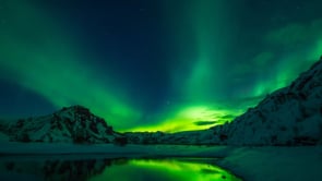 aurora borealis, northern lights, snow