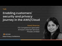 Enabling customers' security and privacy journey in the AWS/Cloud