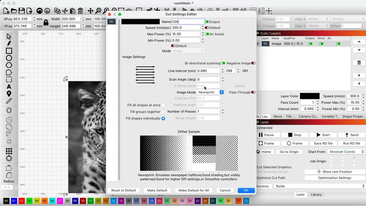 Basic Photo Engraving Directly In Lightburn HD 1080p on Vimeo