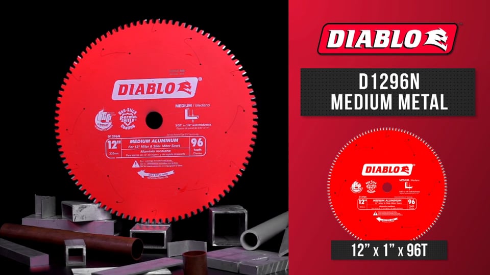 Product Video, Diablo, D1296N Medium Metal Circular Saw Blade