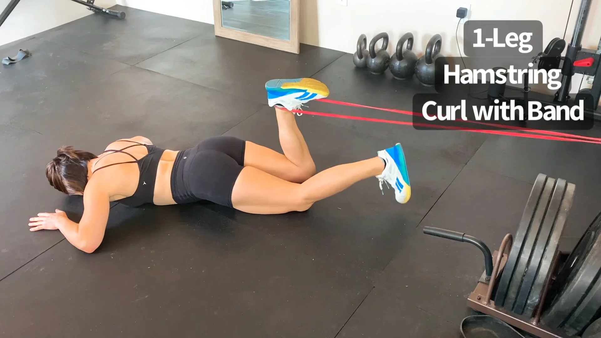 Single Leg Slider Eccentric Hamstring Curl on Vimeo