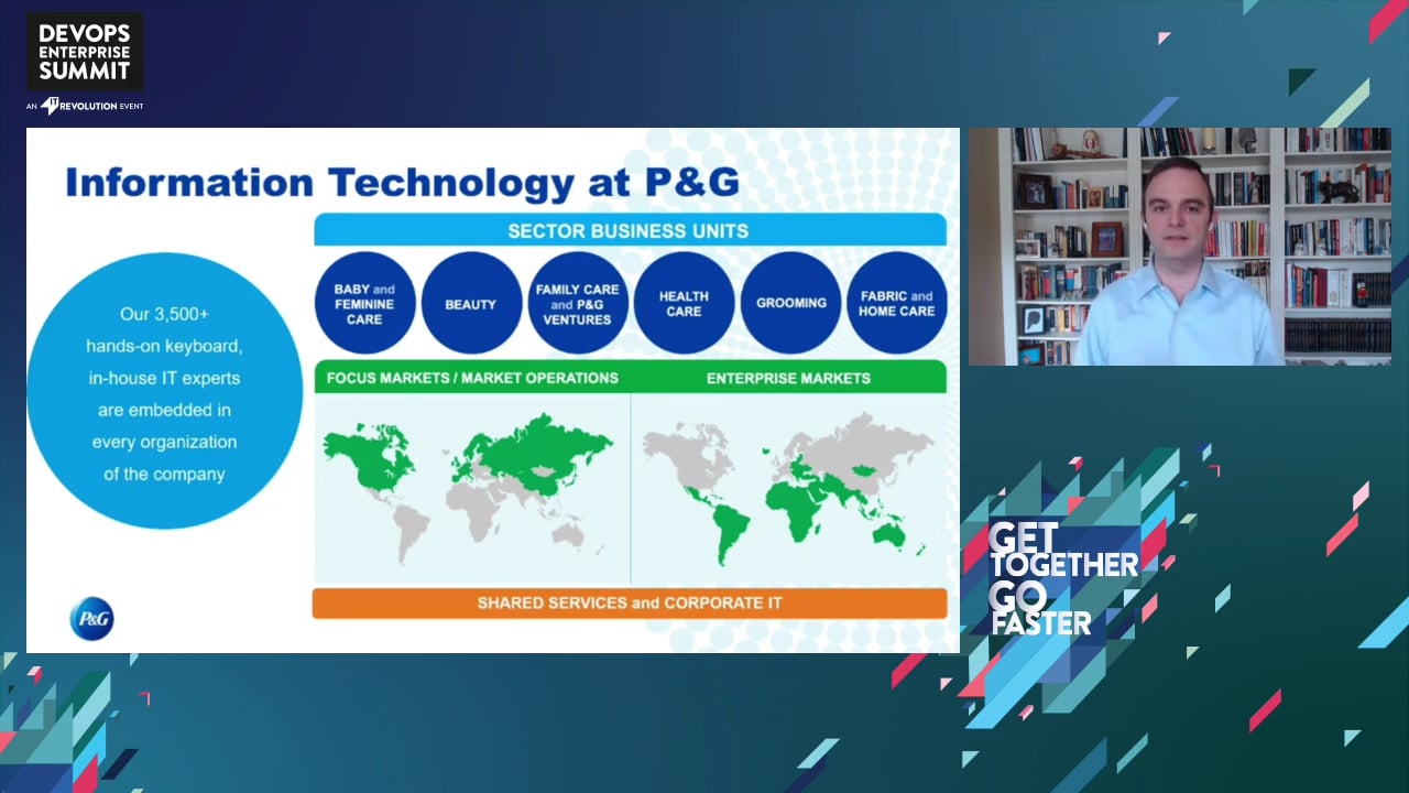 How does the P&G Company become a global leader in in fast-moving consumer  goods?