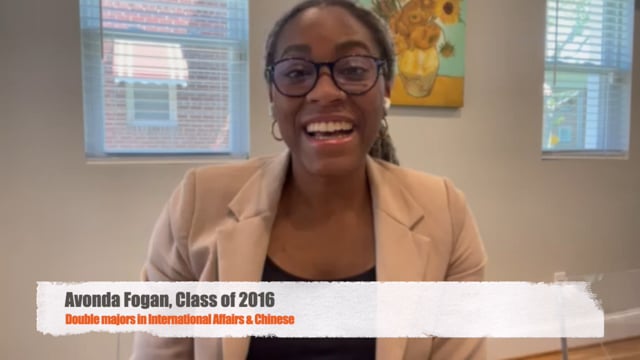 Avonda Fogan ('16) addresses Class of 2021