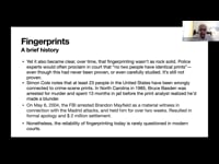 Master class on identity and biometrics