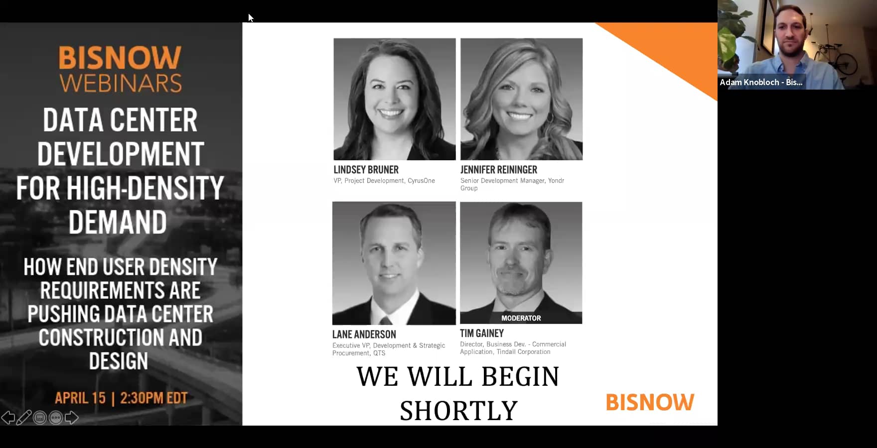 BISNOW DICE inar Data Center Development for HighDensity Demand