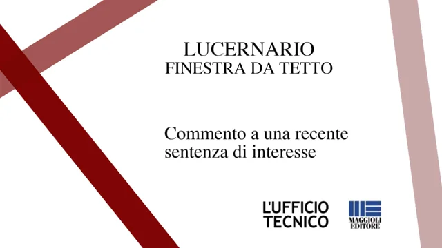 Permessi per realizzare finestre da tetto e lucernari - INFOBUILD