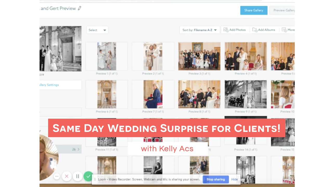 Same Day Wedding Surprise for Clients!