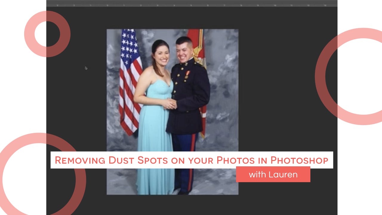 Removing Dust Spots on your Photos in Photoshop with Lauren