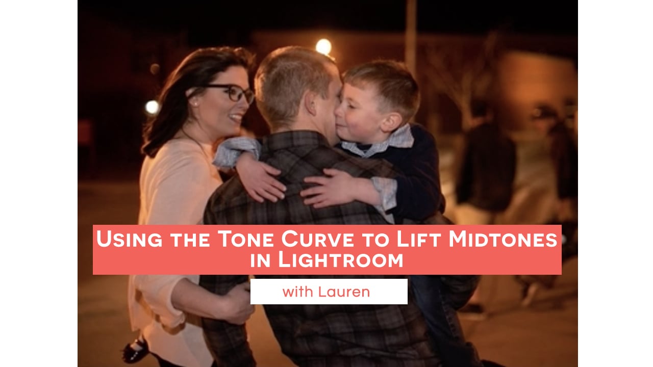 Using the Tone Curve to Lift Midtones in Lightroom with Lauren