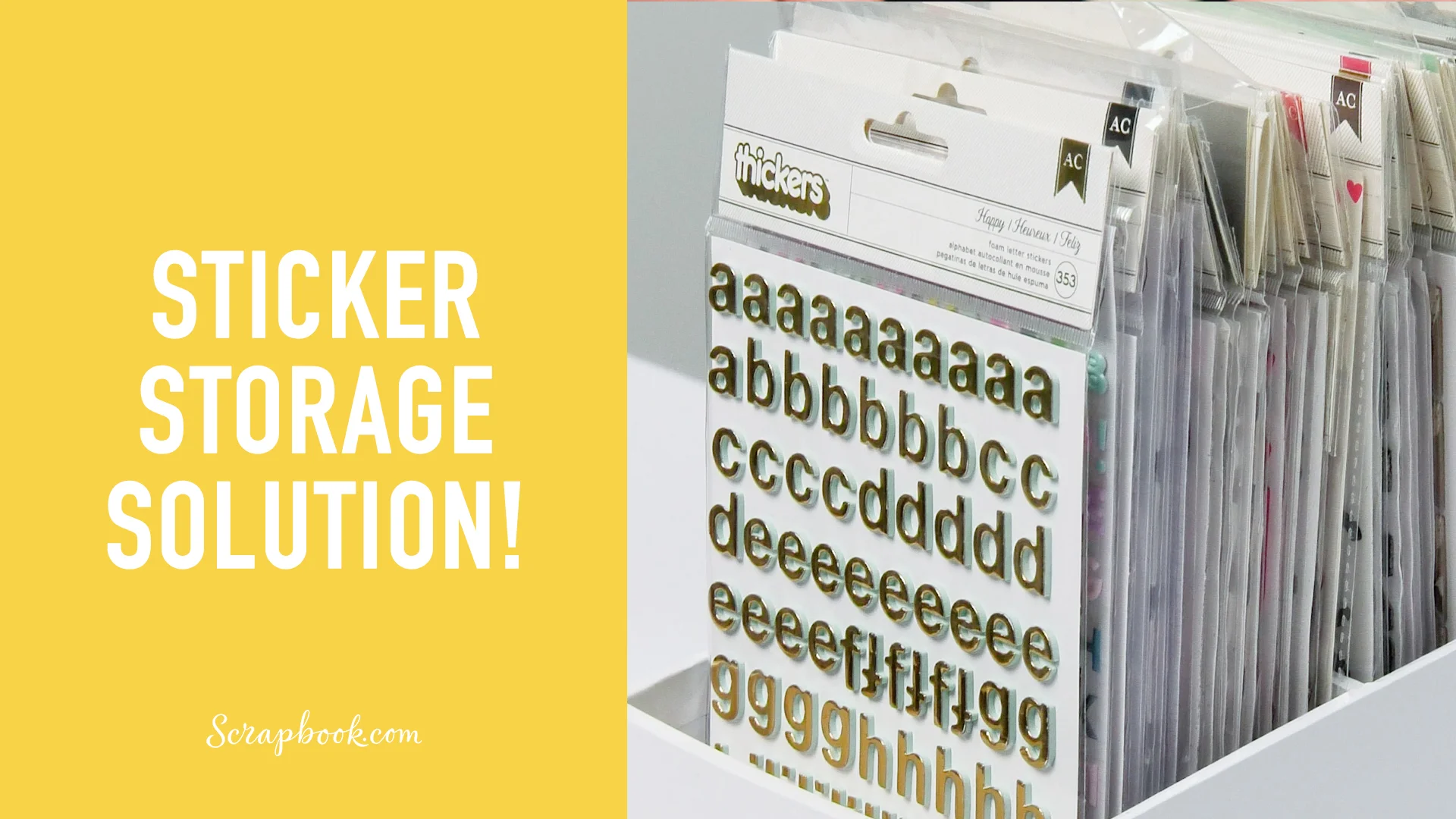 Craft Room Basics Tall Sticker Organizer | Scrapbook.com